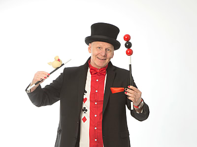 Tryllekunst & Ballondyr med "Magiske Happy" til jeres næste arrangement i 2025