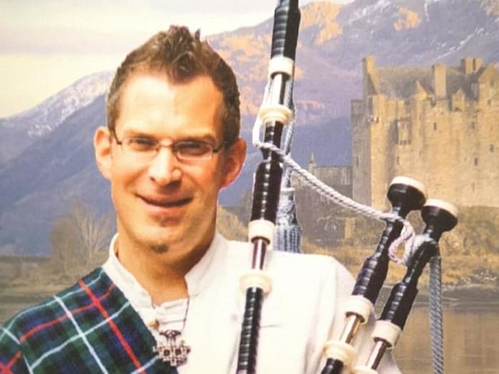 Dudelsackpfeifer Marc Zumsande