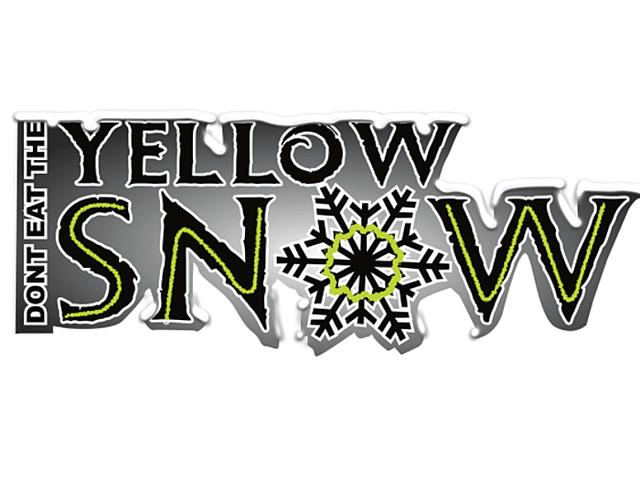 Yellow-Snow Cover-Rock