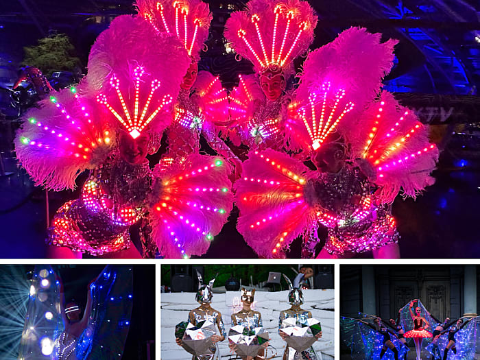 LED-EDELSTEINE Tanzshow / Tänzer, Lichtshow, Unterhaltungsprogramm für Firmenfeier, Hochzeit buchen