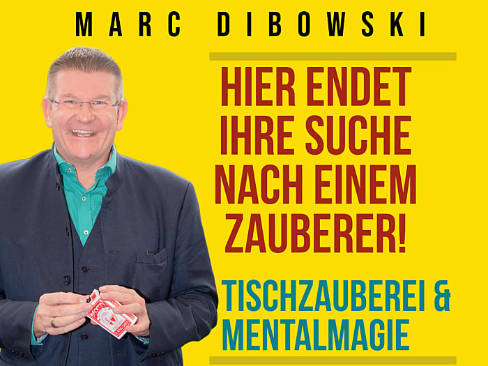 Tischzauberer Marc Dibowski Magier Mentalist NRW | Wunder ganz nah!