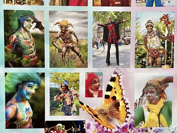 Mr. Colour - Bodypaint & Walkact auch auf Stelzen