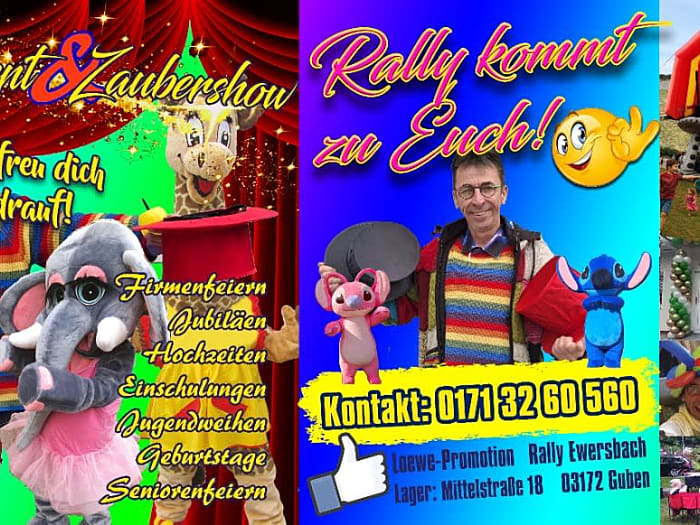 Rally Ewersbach ..der singende Ballon-Entertainer - Hüpfburg, Ballonkünstler,Zauberer, DJ