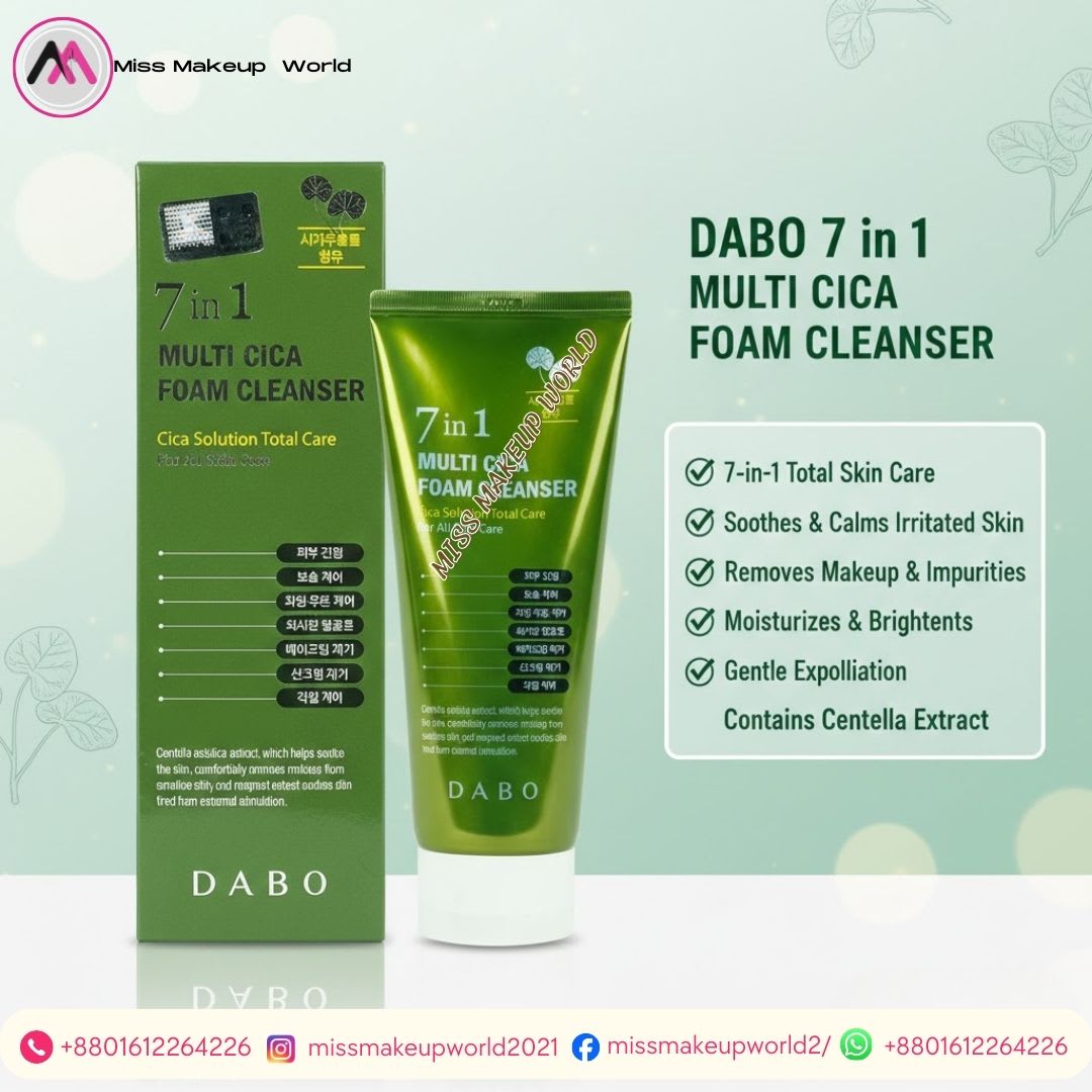 Dabo 7 In 1 Multi Cica Foam Cleanser
