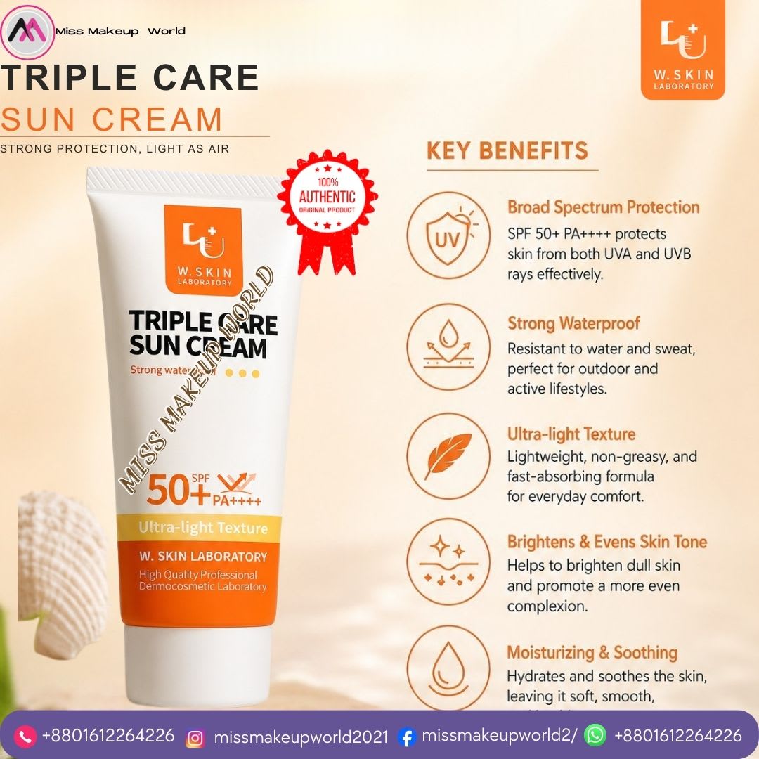w.skin laboratory triple care sunscreen 60ml