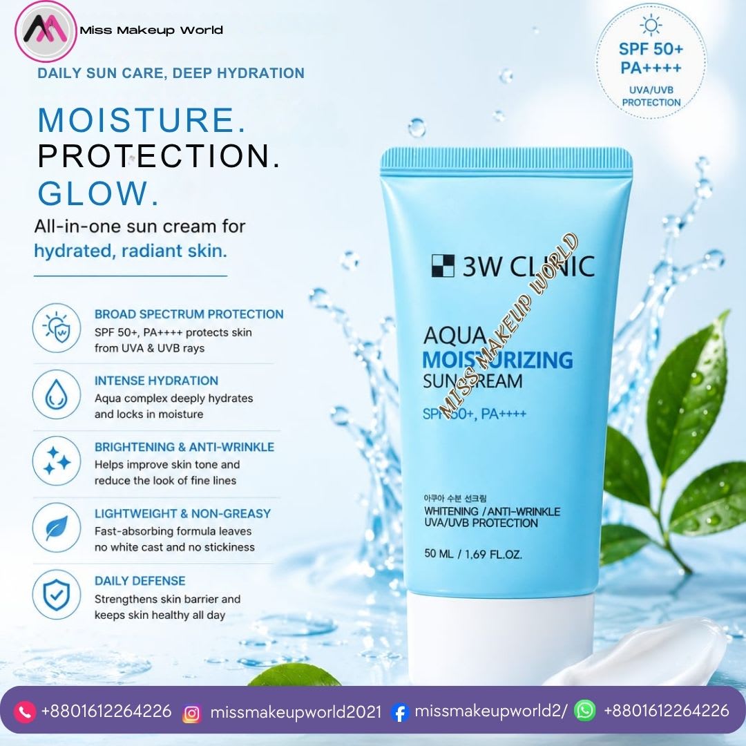 3W Clinic Aqua Moisturizing Sun Cream 50ml