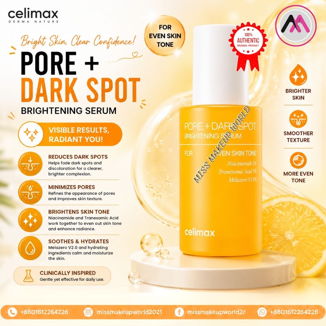 celimax pore + dark spot brightening serum 30ml