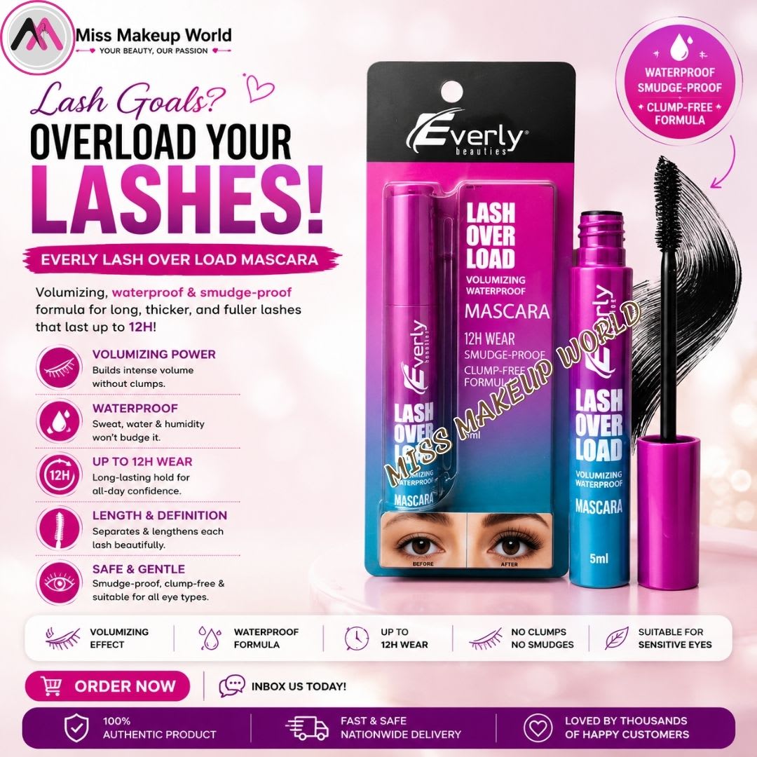 Everly beauties lash over load volimizing waterproof mascara