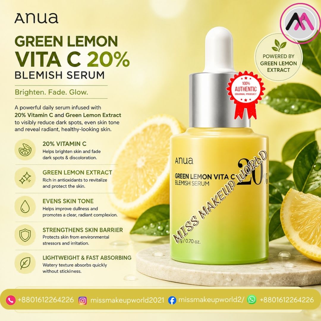 Anua Green Lemon Vitamin C Blemish Serum 20g