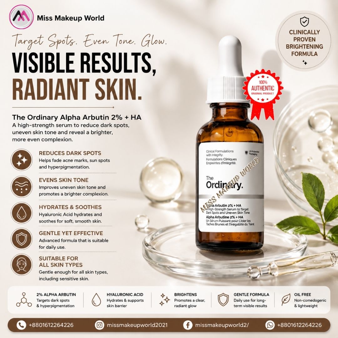 The Ordinary Alpha Arbutin 2% + HA Serum (30ml)