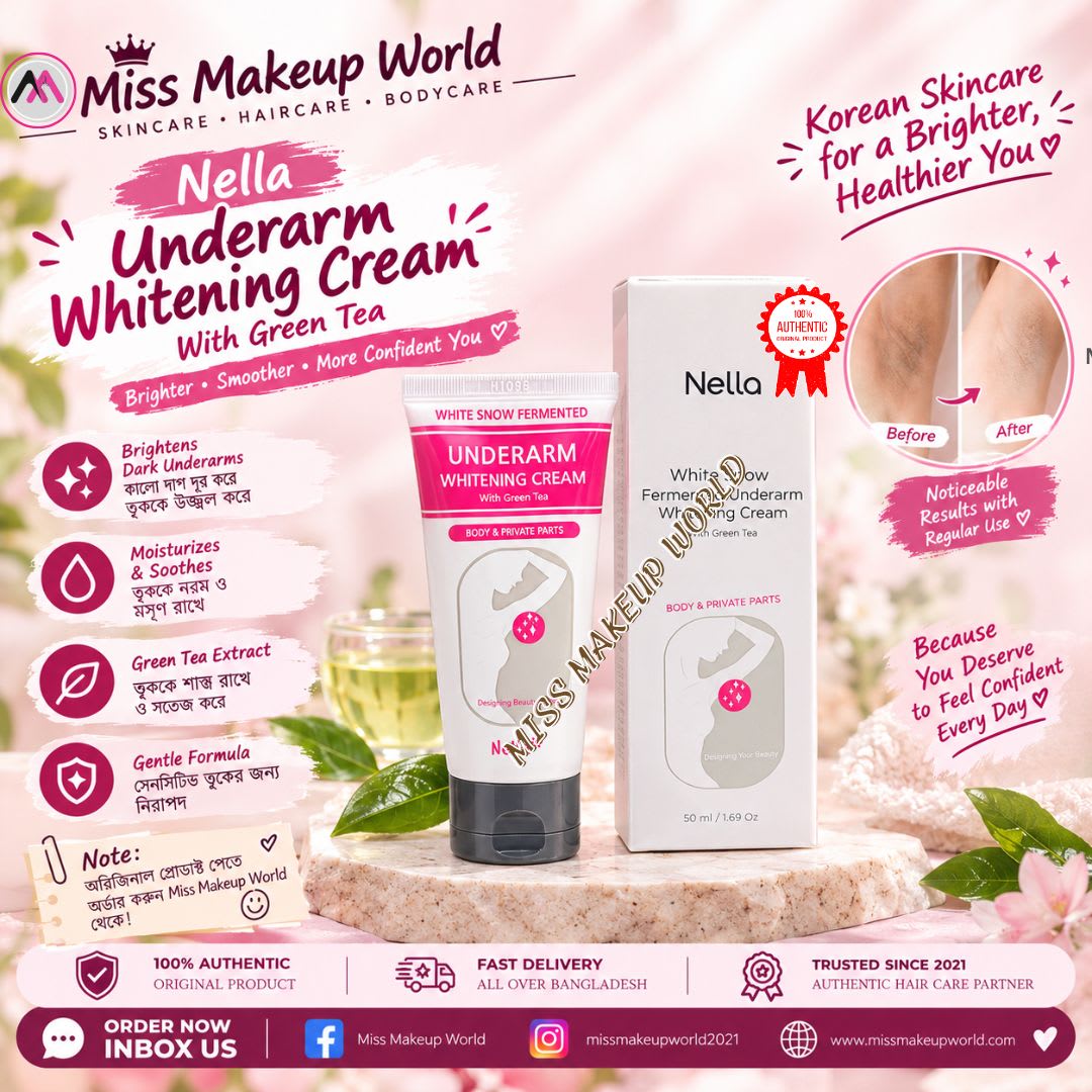 Nella White Snow Fermented Underarm Whitening Cream With Green Tea