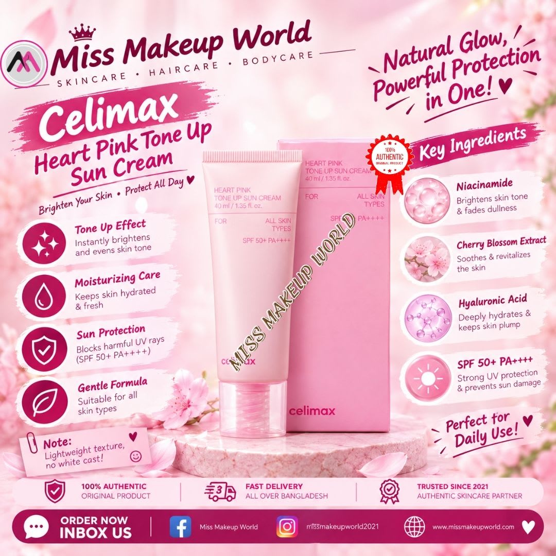 CELIMAX Heart Pink Tone Up Sun Cream 40ml