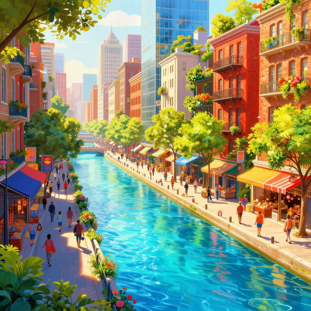 Urban River Dreamscape