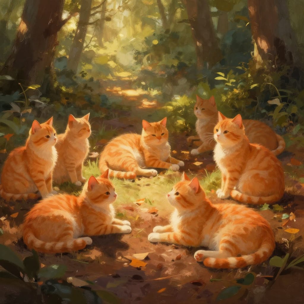Paws in Leaves