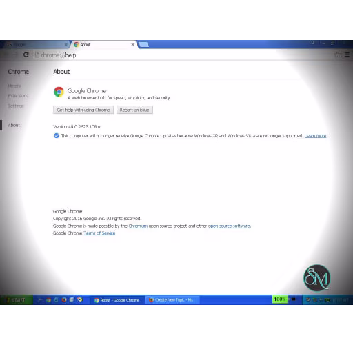 Google Chrome 49.0.2623.112 For Windows XP Offline Installer