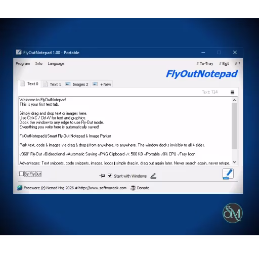 FlyOutNotePad 1.03