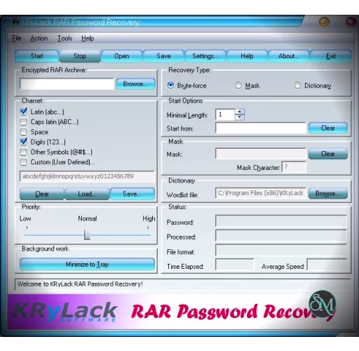 KRyLack RAR Password Recovery 3.70.69 - Discount 20% Off