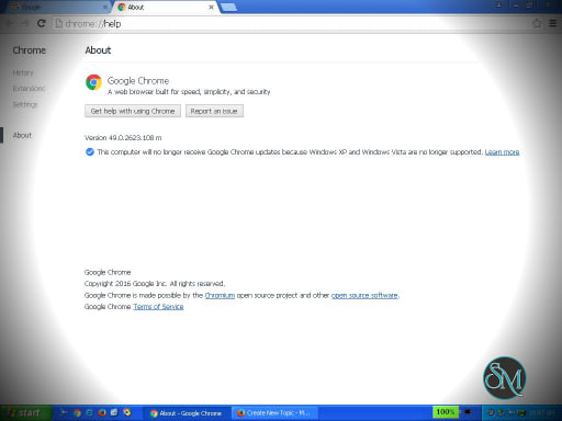 Thumbnail  Google Chrome 49.0.2623.112 For Windows XP Offline Installer 
