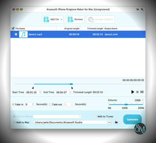 Aiseesoft iPhone Ringtone Maker for Mac - Discount 20% OFF