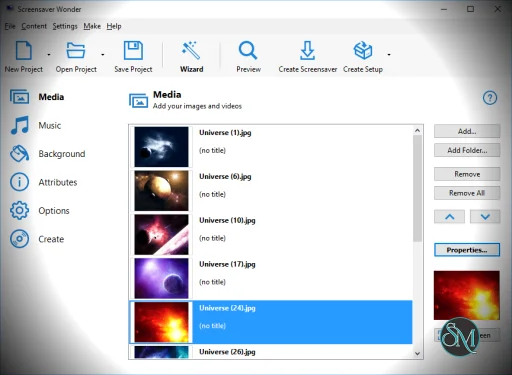 Screensaver Wonder 7 - Discount 20% Off