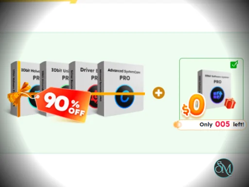 IObit Super Pack - Exclusive 91% OFF (IObit Uninstaller + Malware Fighter + Advanced SystemCare + Software Updater + Driver Booster) IObit Super Pack - Exclusive 91% OFF (IObit Uninstaller + Malware Fighter + Advanced SystemCare + Software Updater + Driver Booster)