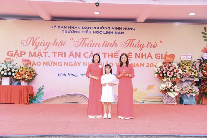 Ấn tượng sáng tạo công nghệ số tác phẩm bích báo tại Tiểu học Lĩnh Nam