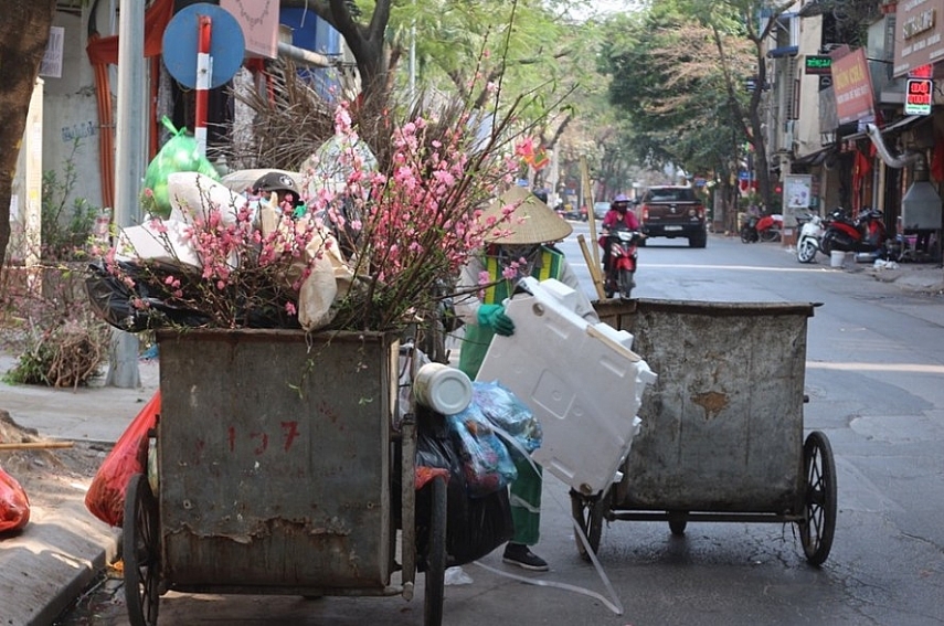 Lượng chất thải sinh hoạt gia tăng mạnh vào dịp cuối năm và Tết Nguyên đán Lượng chất thải sinh hoạt gia tăng mạnh vào dịp cuối năm và Tết Nguyên đán