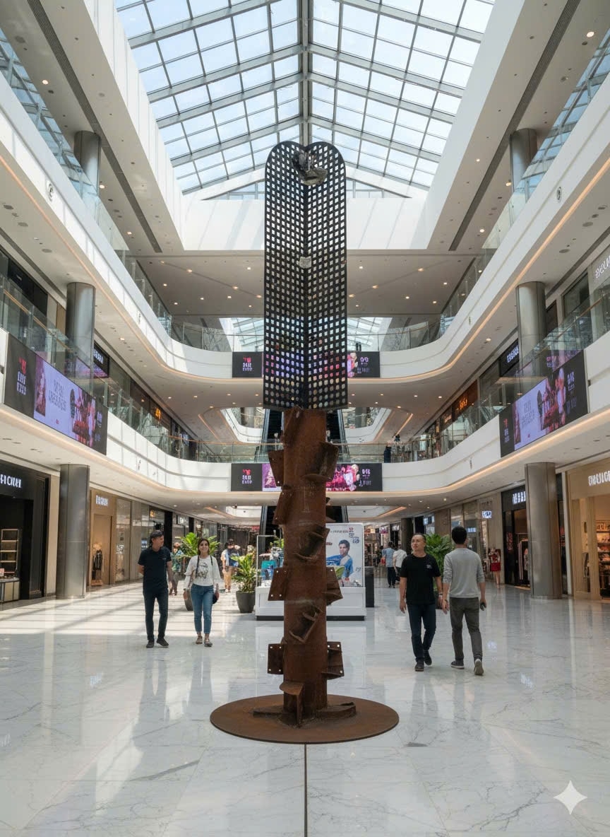 Máy xử lý rác và cuộc “di cư” ngoạn mục vào thánh đường nghệ thuật