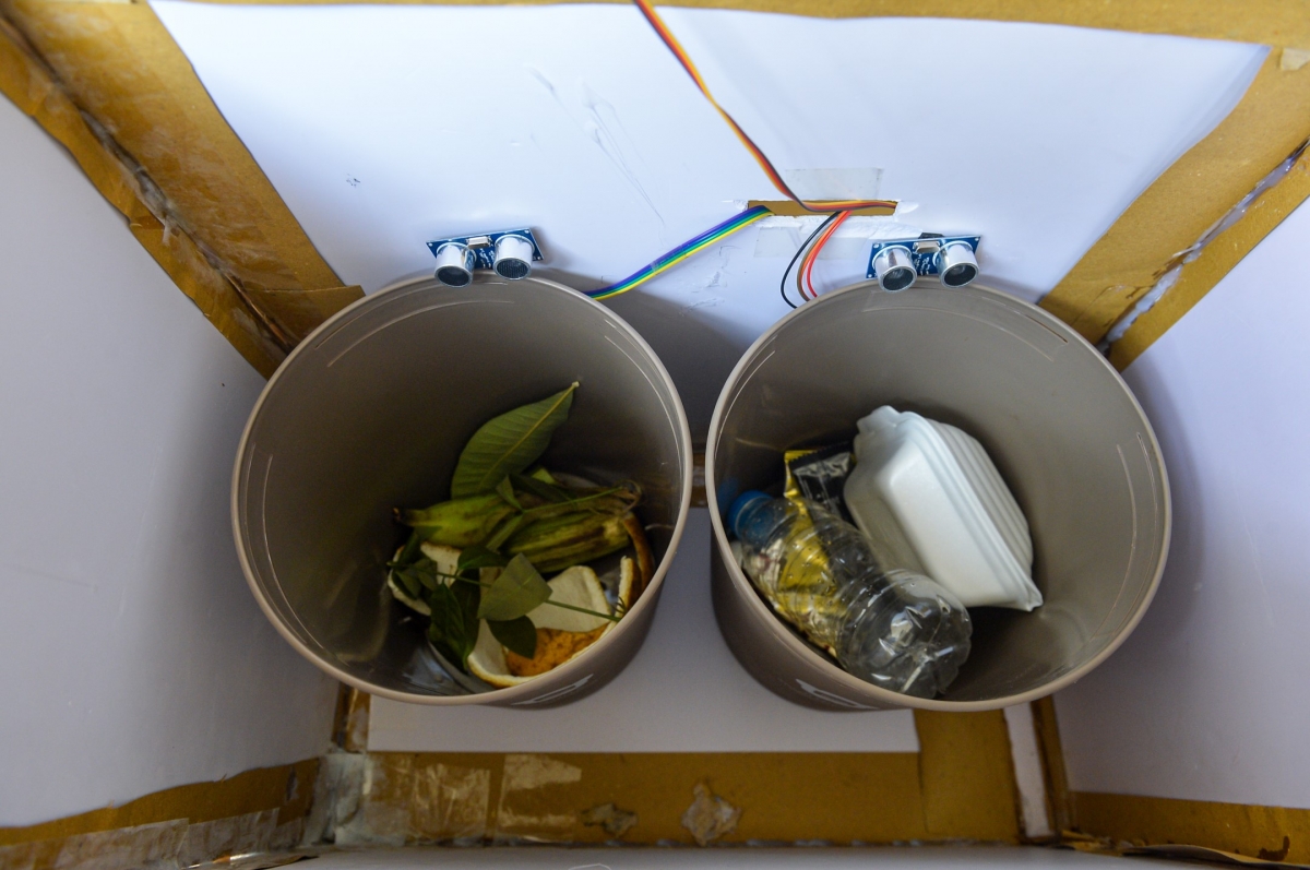 Hình ảnh: Công nghệ AI trong việc nhận diện vật thể rác thải.