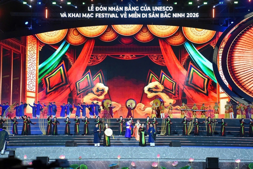 Lễ đón nhận Bằng của UNESCO và khai mạc Festival “Về miền di sản Bắc Ninh - 2026”