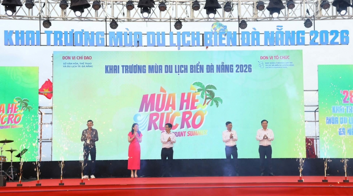 Ngày 25/4, tại Công viên Biển Đông đã diễn ra Lễ khai trương mùa du lịch biển Đà Nẵng năm 2026, mở màn cho chuỗi ngày hội hè sôi động. Ngày 25/4, tại Công viên Biển Đông đã diễn ra Lễ khai trương mùa du lịch biển Đà Nẵng năm 2026, mở màn cho chuỗi ngày hội hè sôi động.