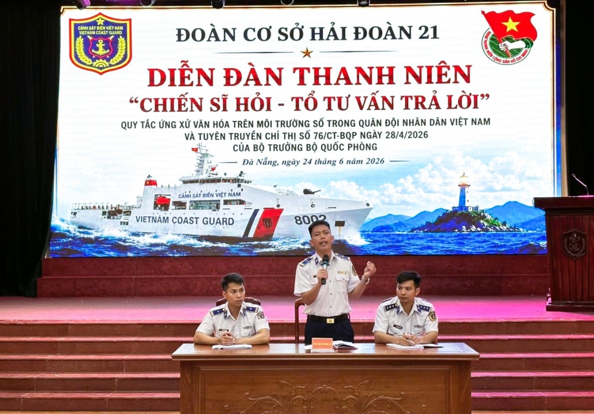 Hải đội 211 Cảnh sát biển: Xây dựng chuẩn mực văn hóa trên nền tảng số Hải đội 211 Cảnh sát biển: Xây dựng chuẩn mực văn hóa trên nền tảng số