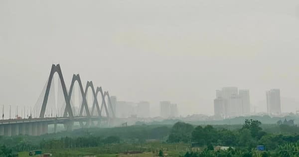 Không khí Hà Nội chạm ngưỡng nguy hiểm trong sáng 4/2