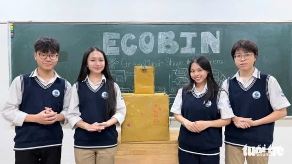 EcoBin- AI CyberSort: Khi các bạn trẻ tìm lời giải cho bài toán phân loại rác tại nguồn