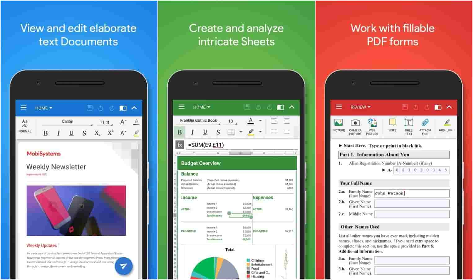 Aplikasi Office Android Terbaik Tanpa Iklan : OfficeSuite