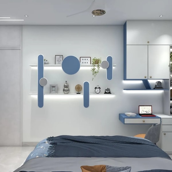 Bedroom with workspace concept