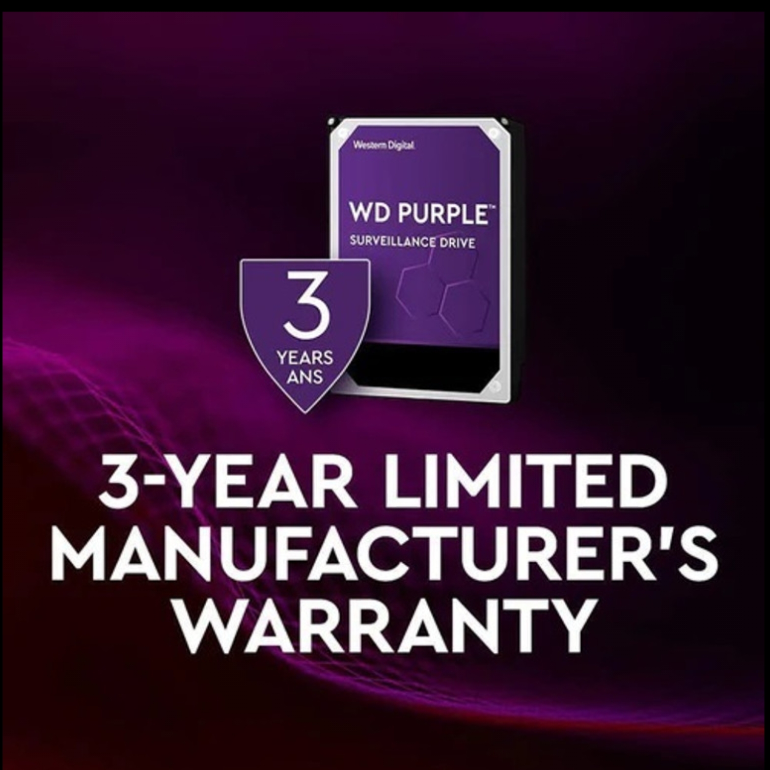 WD 6TB Purple Surveillance Internal Hard Drive, WD64PURZ-74BWUY0 image 2