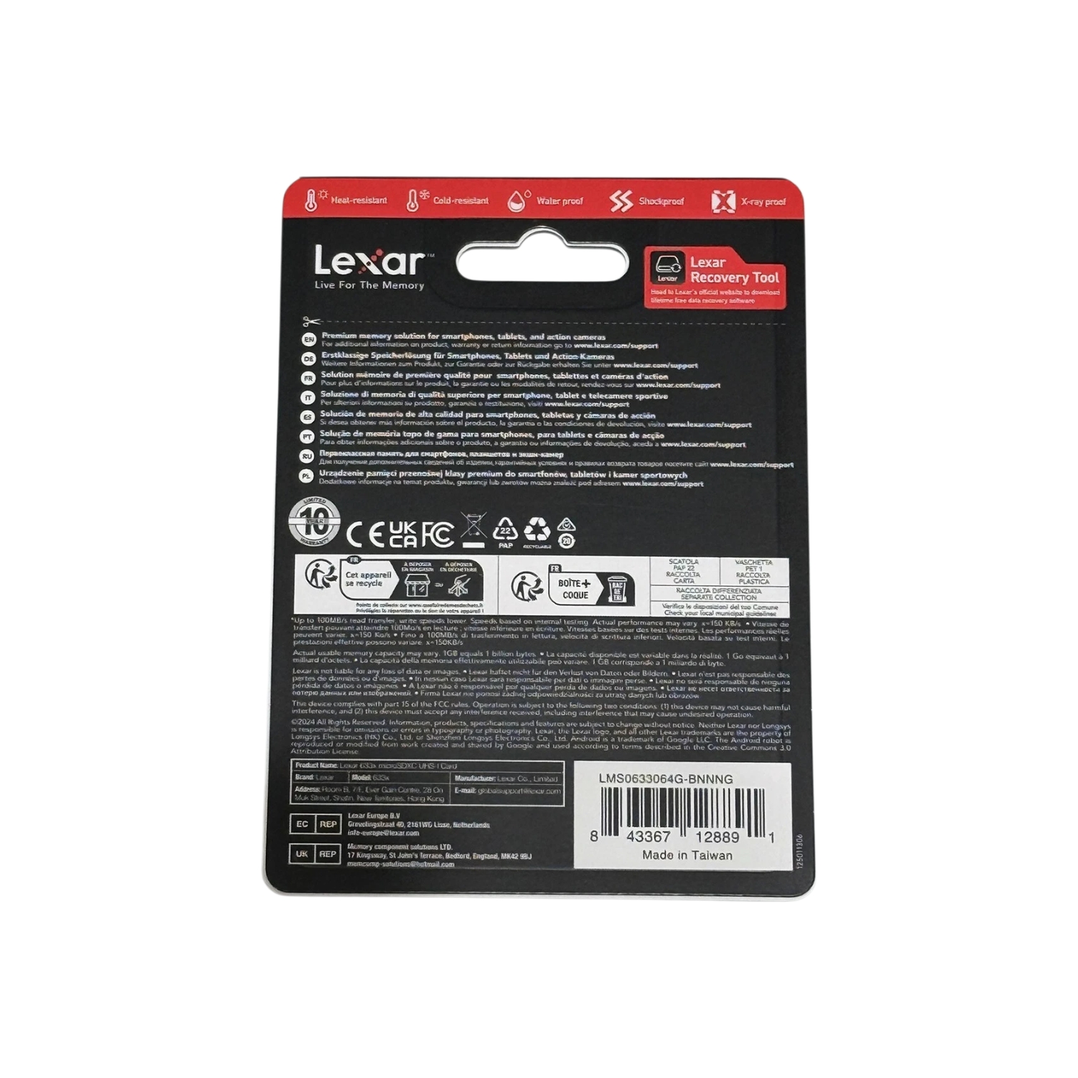 Lexar 64 GB High-Performance 633x microSDHC/microSDXC UHS-I Blue Series Memory Card image 4