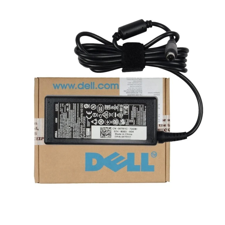 Dell Original 65W Laptop Adapter Charger PA-12 PA-1650-02D 19.5V 3.34A 7.4mm Big Pin image 1