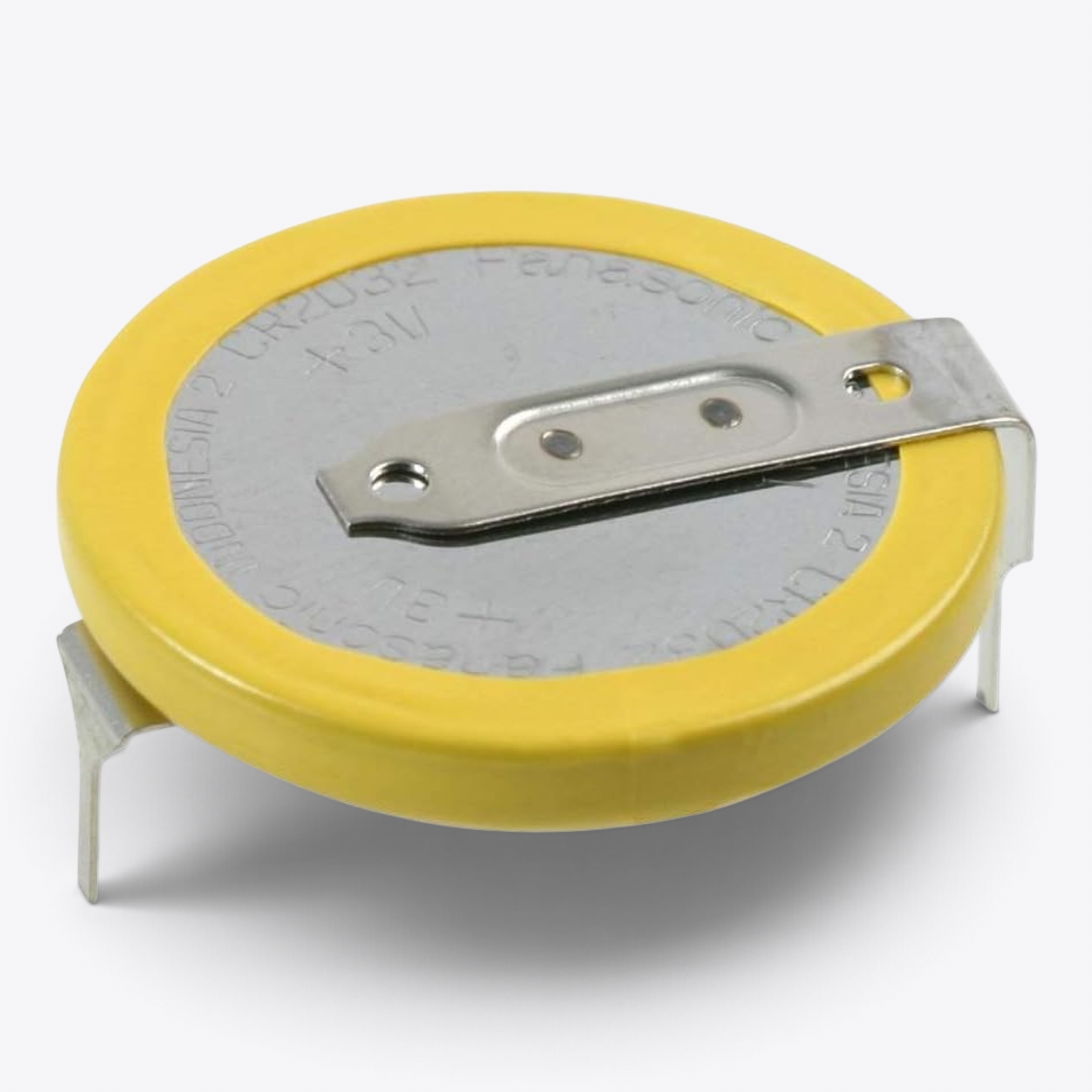 CR2032 3V Lithium Coin Cell Battery with PCB Mount Terminals, Electronic Component - Pack of 5 image 1