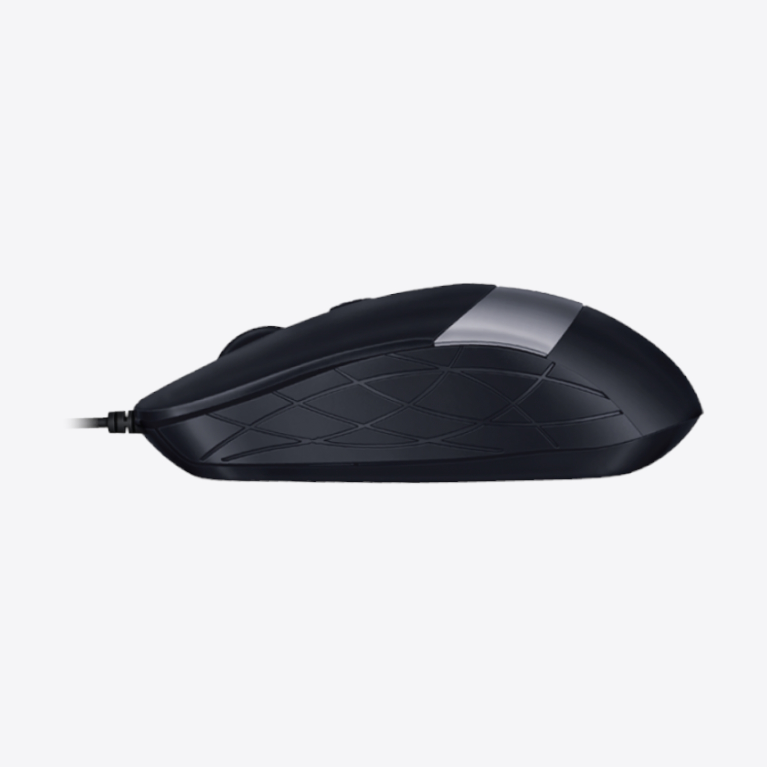 FINGERS SuperHit Wired Mouse with Advanced Optical Technology (Lightweight | Trendy Dual-Tone Design | Works Well with Windows, macOS, Linux) (Matte Black + Steel Grey) image 3
