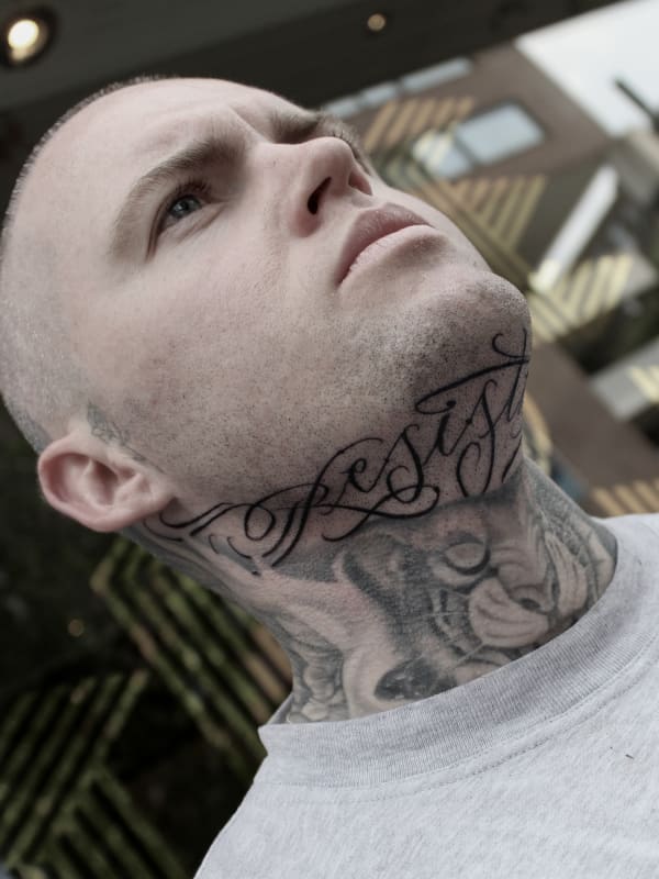 Tattoo in de stijl lettering