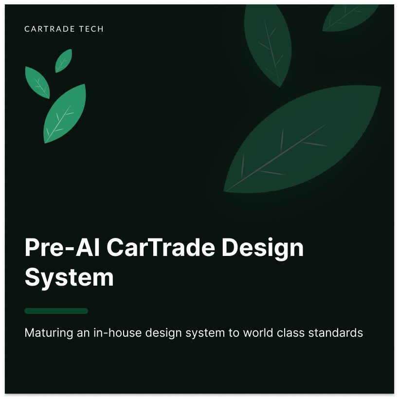 Pre-AI CarTrade Design System