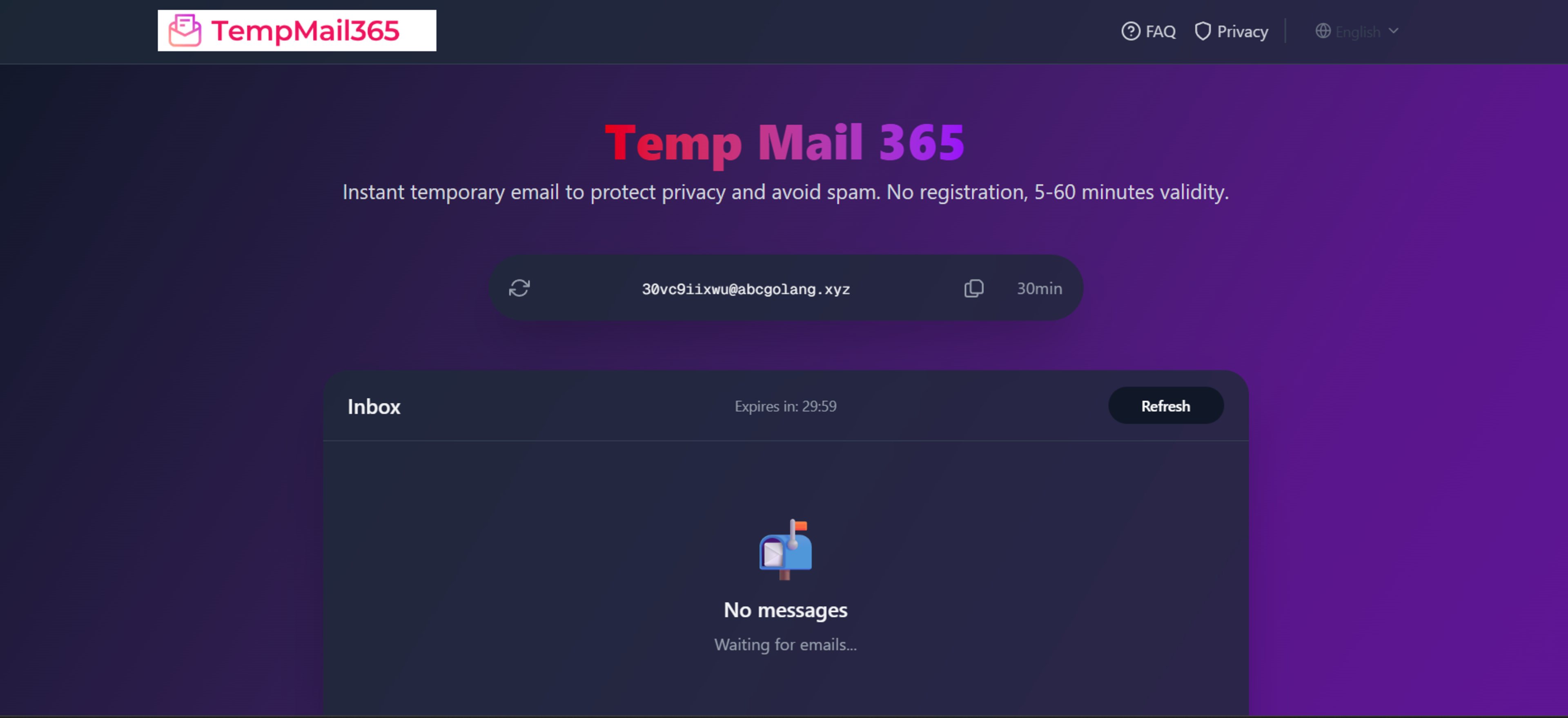 Temp Mail 365