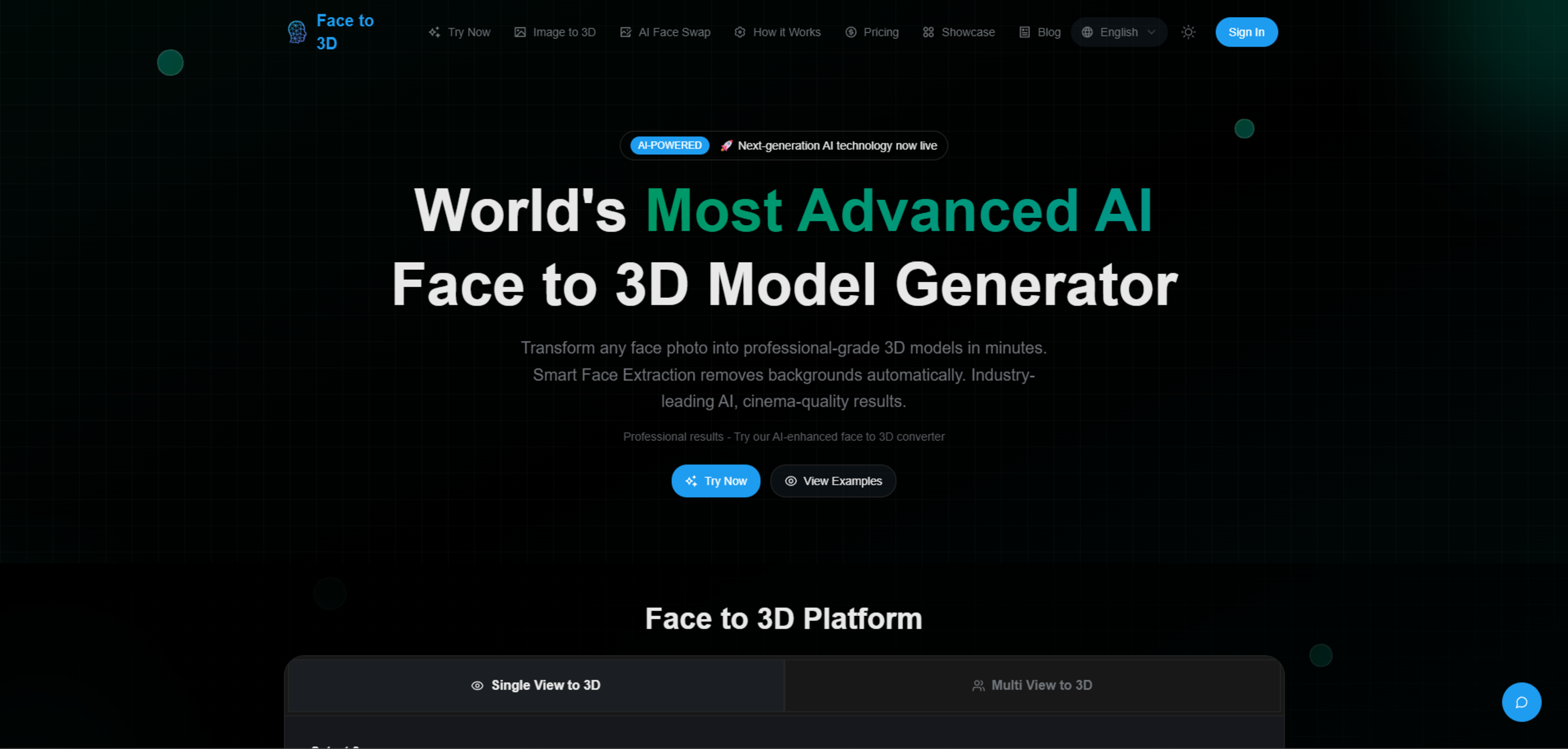 Face to 3D