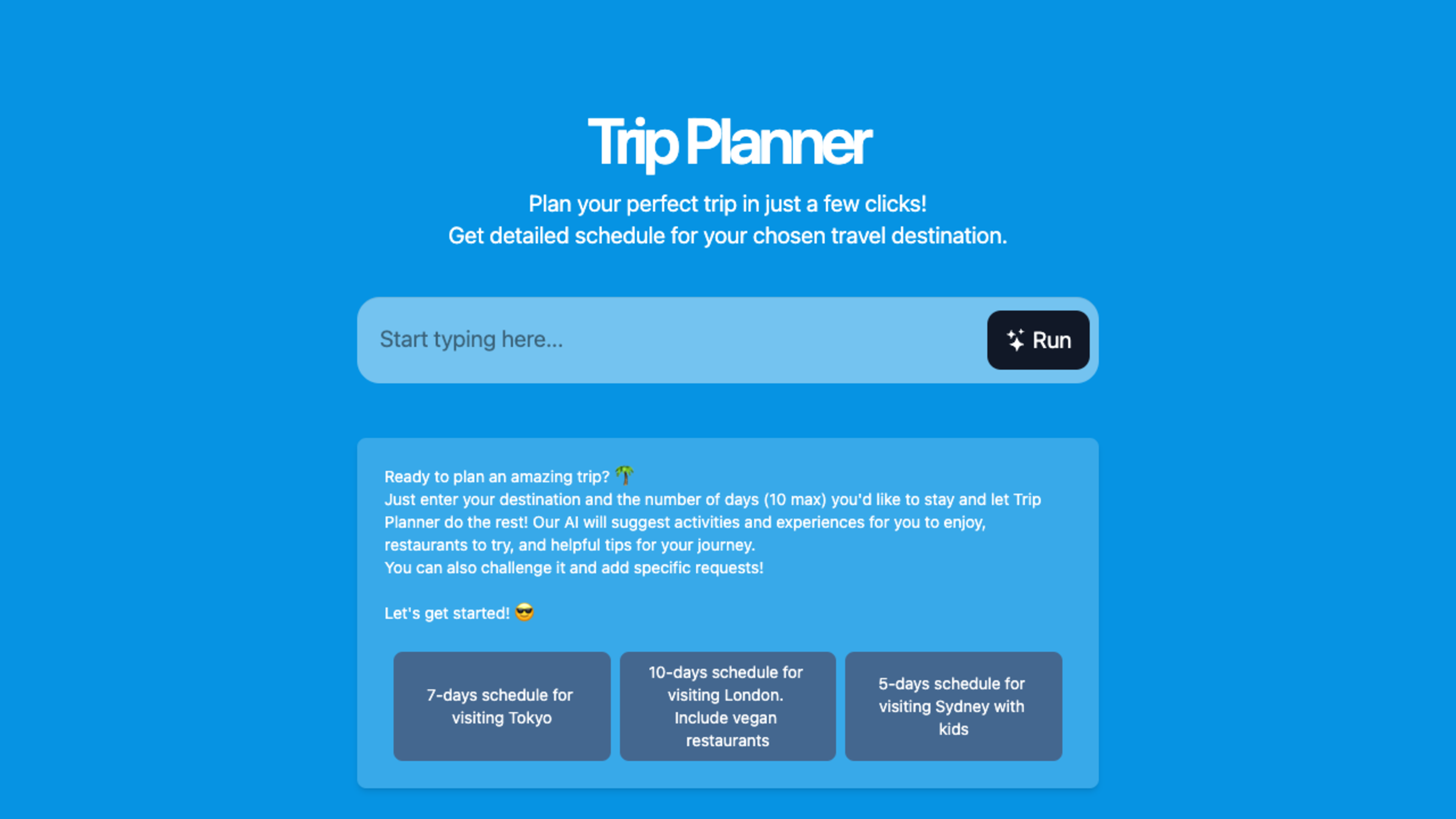 AI Trip Planner