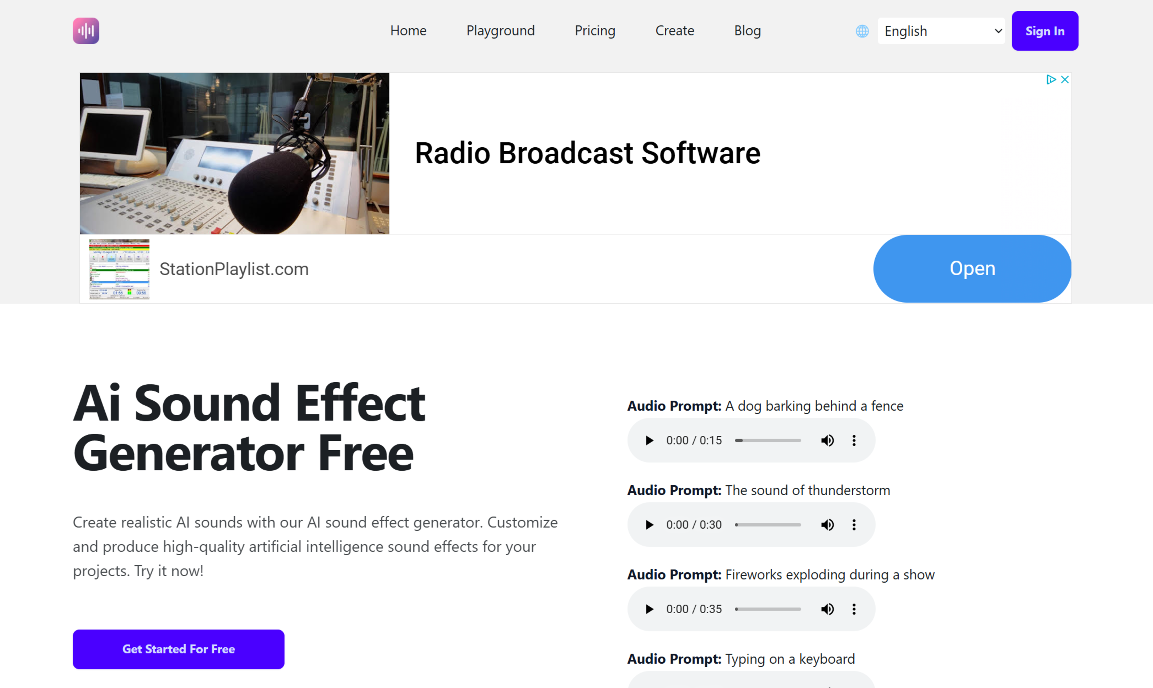 Ai Sound Effect Generator Free