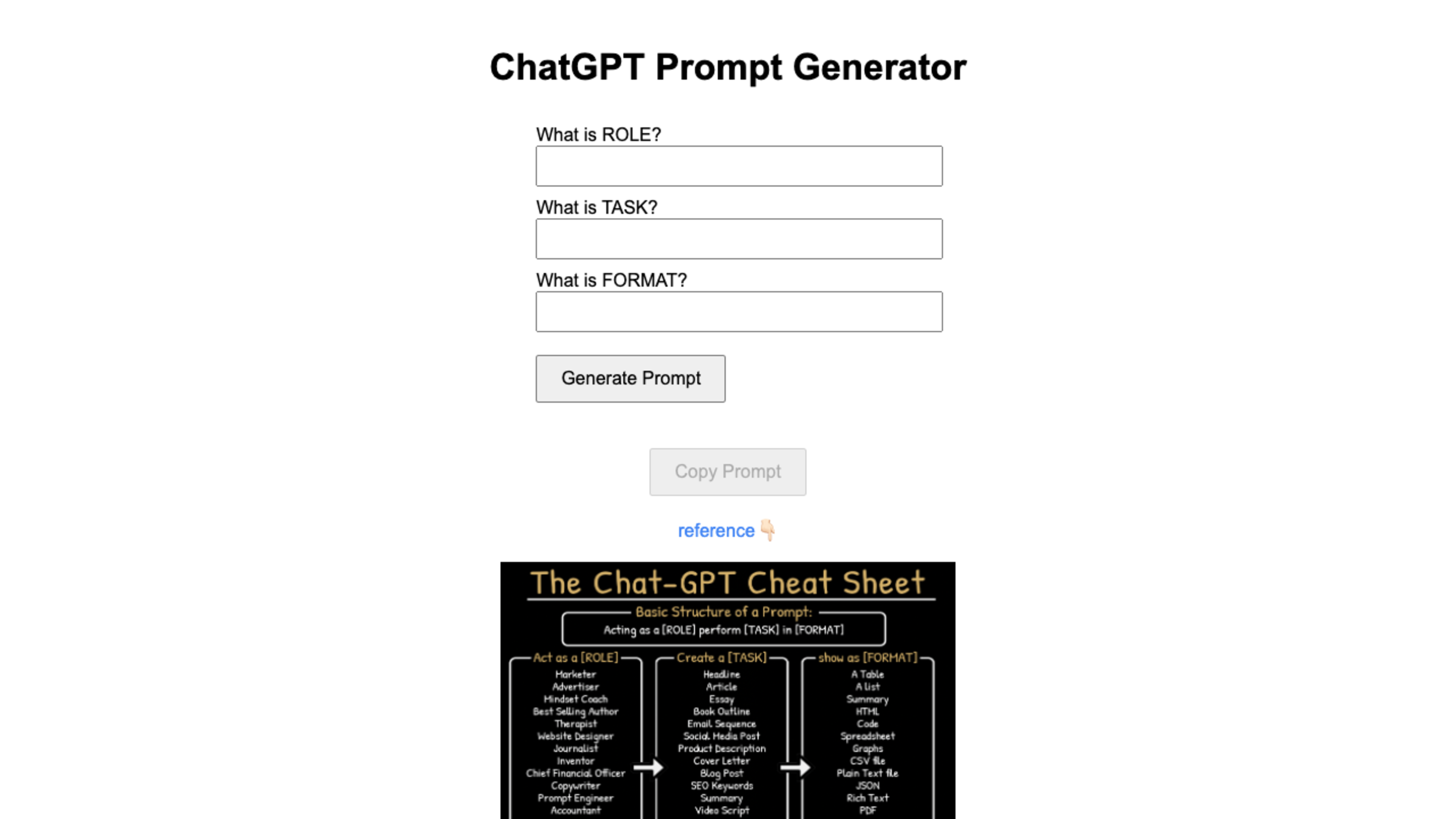 ChatGPT Prompt Generator