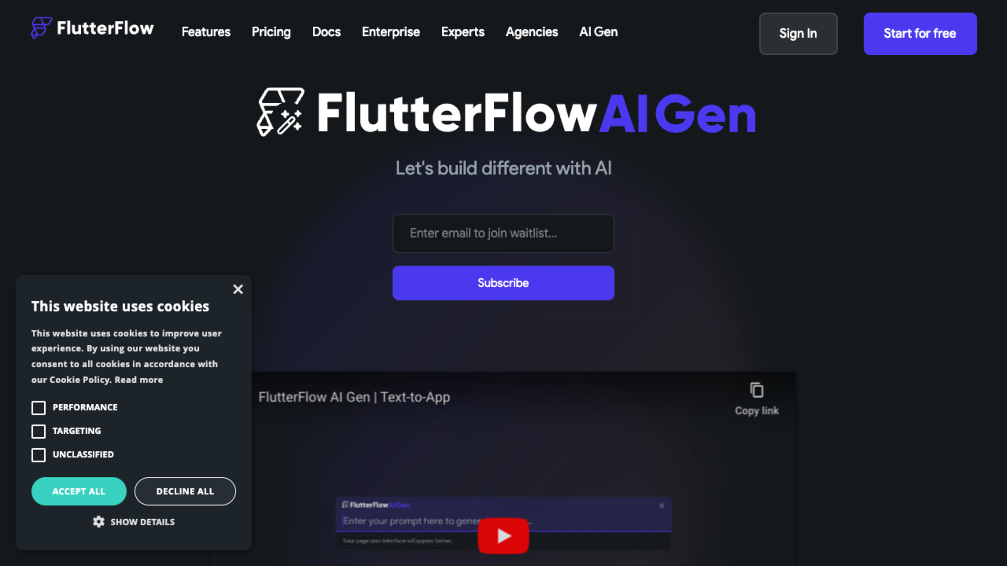 FlutterFlow AI Gen