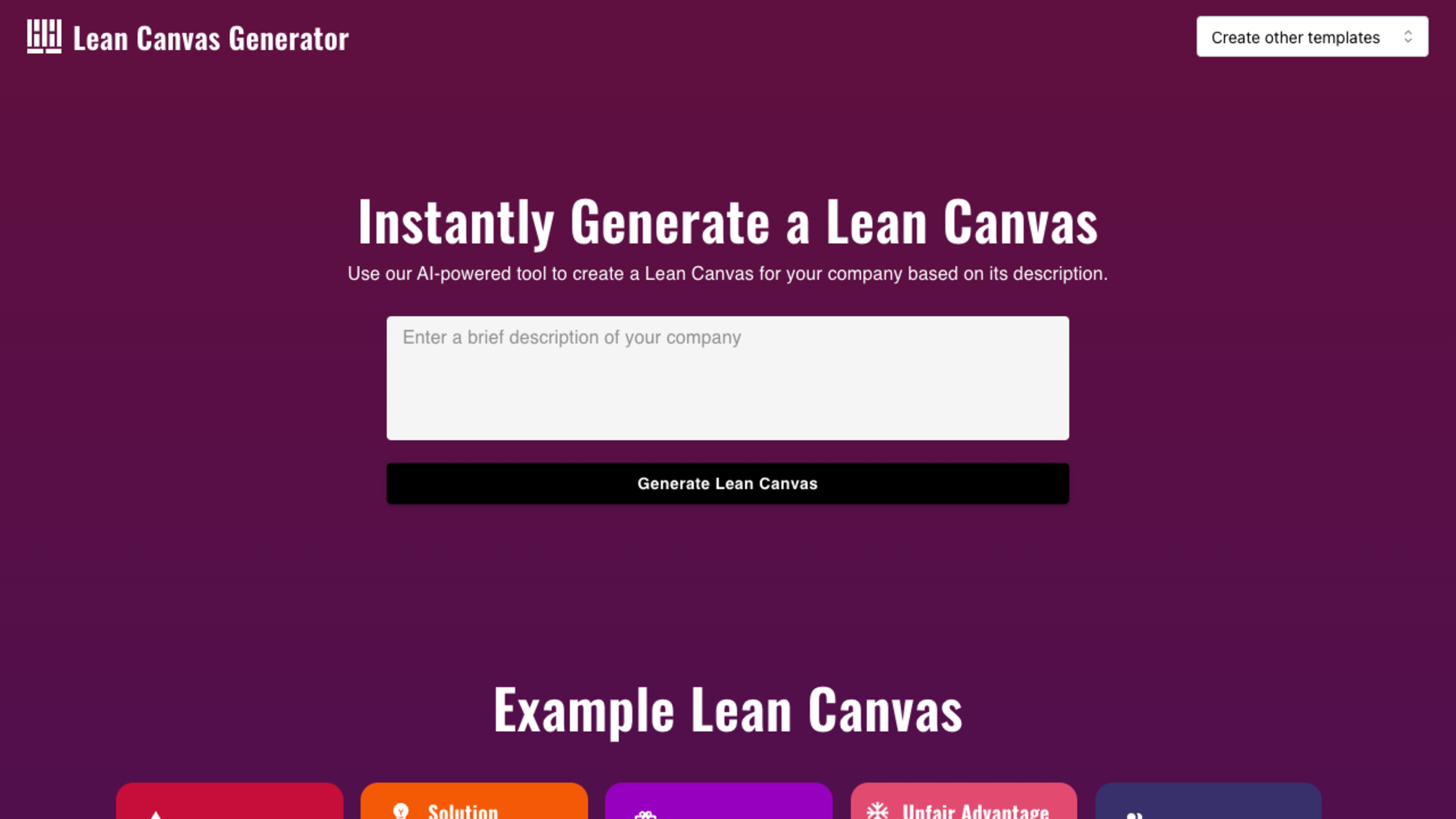 Lean Canvas